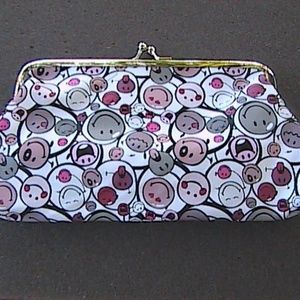 Happy Multicolor Clutch 4"L x 7.5"W x 4"H